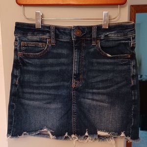 American Eagle Outfitters Denim Next Level Stretch Mini Skirt. Size 6.